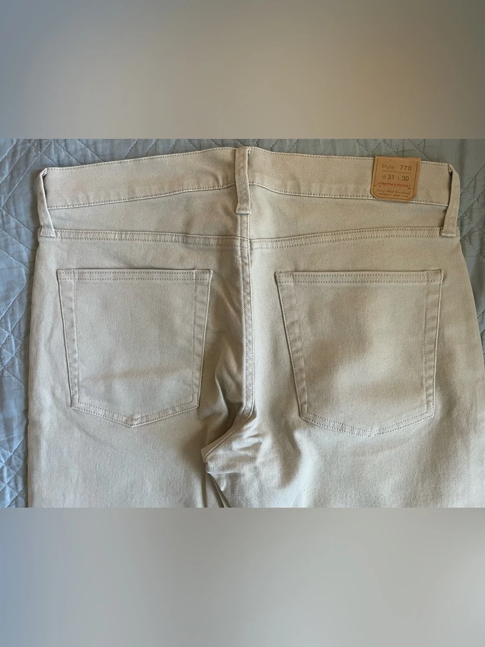 J. CREW 770M Straight-fit Bergen five-pocket pant in Canvas W 31 NWT $118 CH146
